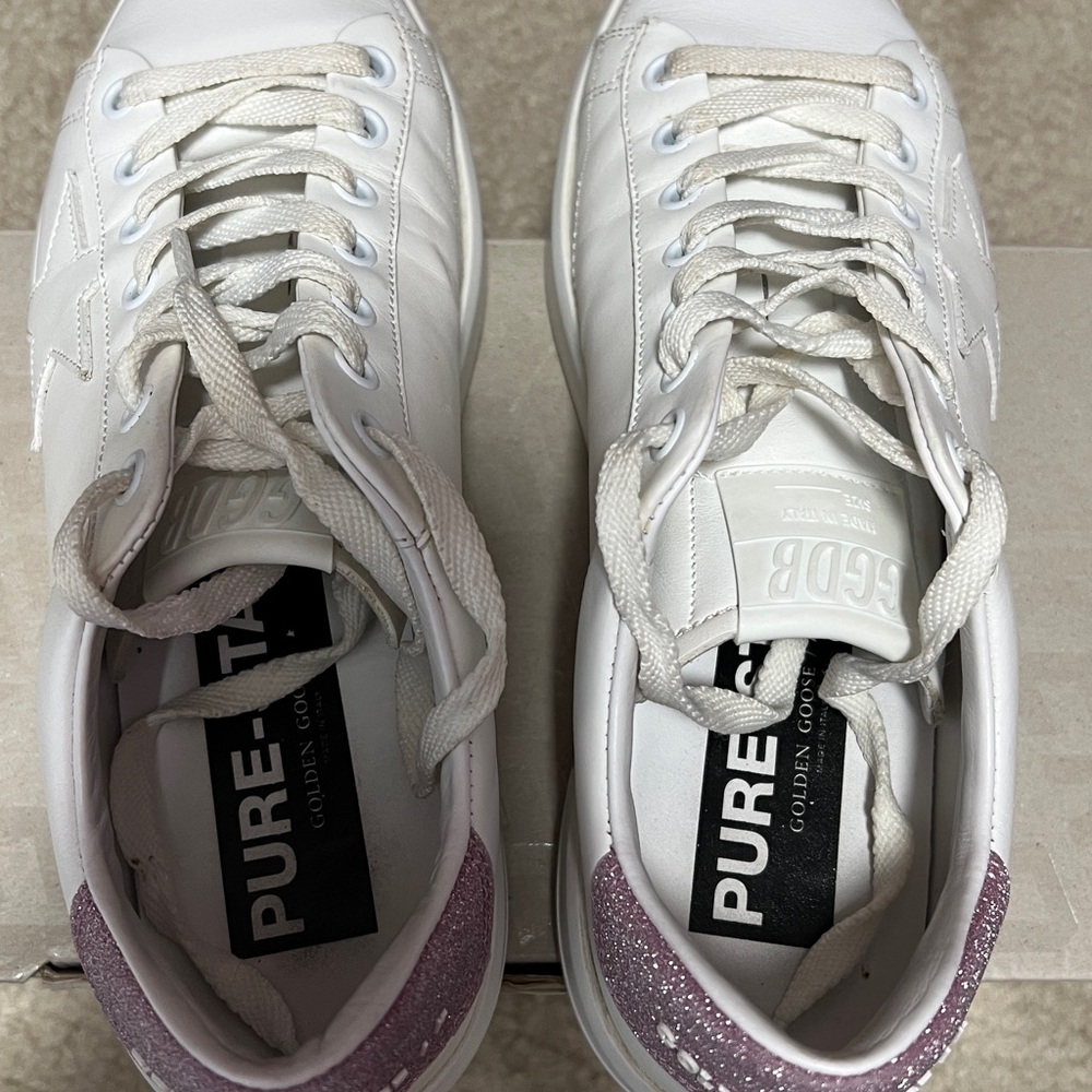 Golden Goose PURESTAR
Low Top Sneaker (white / pink glitter) Size 38 UK - Picture 7 of 9